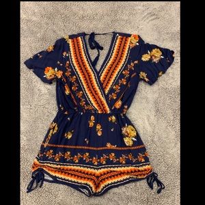Summer Print Romper.